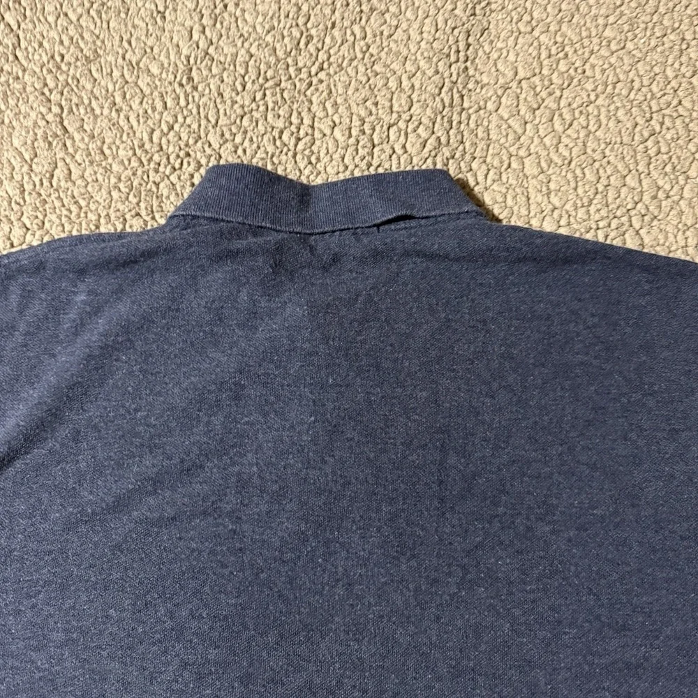 Polo Ralph Lauren Men's Size L Gray/Blue Polo Shirt Vintage Y2K